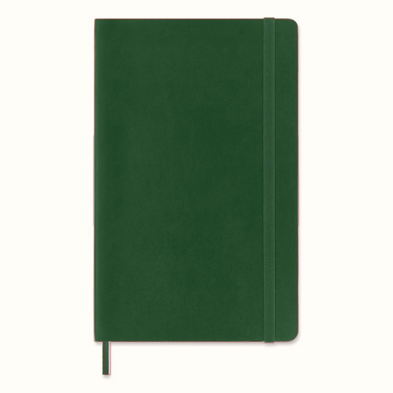 Notes MOLESKINE L (13x21cm) w kropki, miękka oprawa, myrtle green, 192 strony, zielony - zdjęcie (12