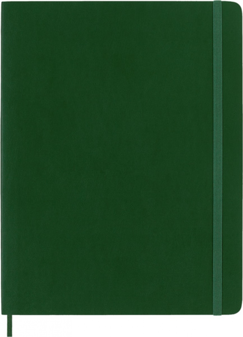 Notes MOLESKINE XL (19x25cm) w kropki, miękka oprawa, myrtle green, 192 strony, zielony - zdjęcie (11