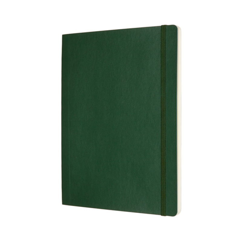 Notes MOLESKINE XL (19x25cm) w kropki, miękka oprawa, myrtle green, 192 strony, zielony - zdjęcie (8