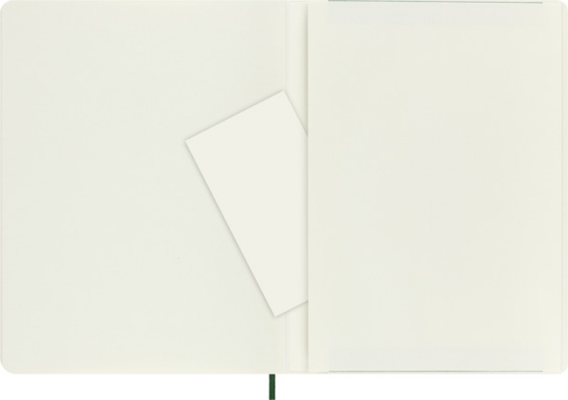 Notes MOLESKINE XL (19x25cm) w kropki, miękka oprawa, myrtle green, 192 strony, zielony - zdjęcie (5