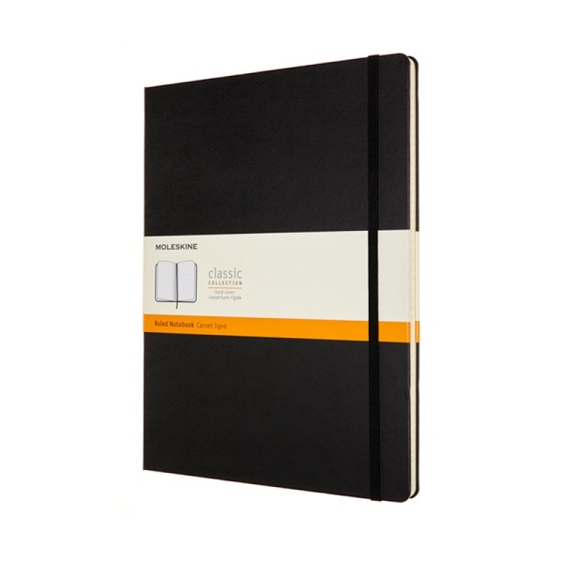 Notes MOLESKINE Classic XXL (21,6x27,9 cm) w linie, twarda oprawa, 192 strony, czarny - zdjęcie (12