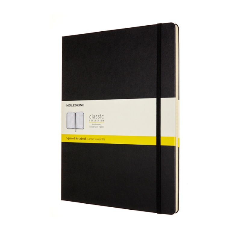 Notes MOLESKINE Classic XXL (21,6x27,9 cm) w kratkę, twarda oprawa, 192 strony, czarny - zdjęcie (11