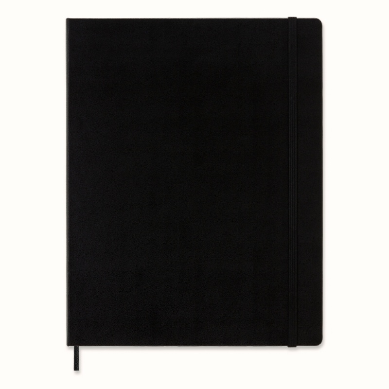 Notes MOLESKINE Classic XXL (21,6x27,9 cm) w kratkę, twarda oprawa, 192 strony, czarny - zdjęcie (10