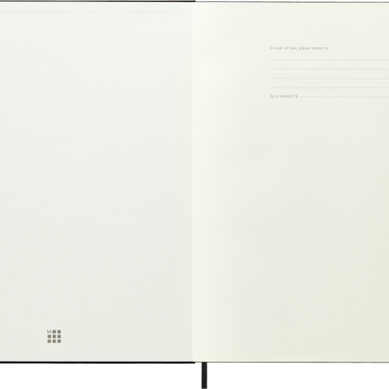 Notes MOLESKINE Classic XXL (21,6x27,9 cm) w kratkę, twarda oprawa, 192 strony, czarny - zdjęcie (9
