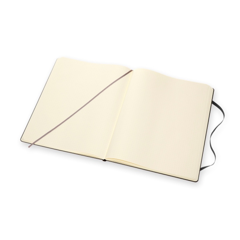 Notes MOLESKINE Classic XXL (21,6x27,9 cm) w kropki, twarda oprawa, 192 strony, czarny - zdjęcie (4