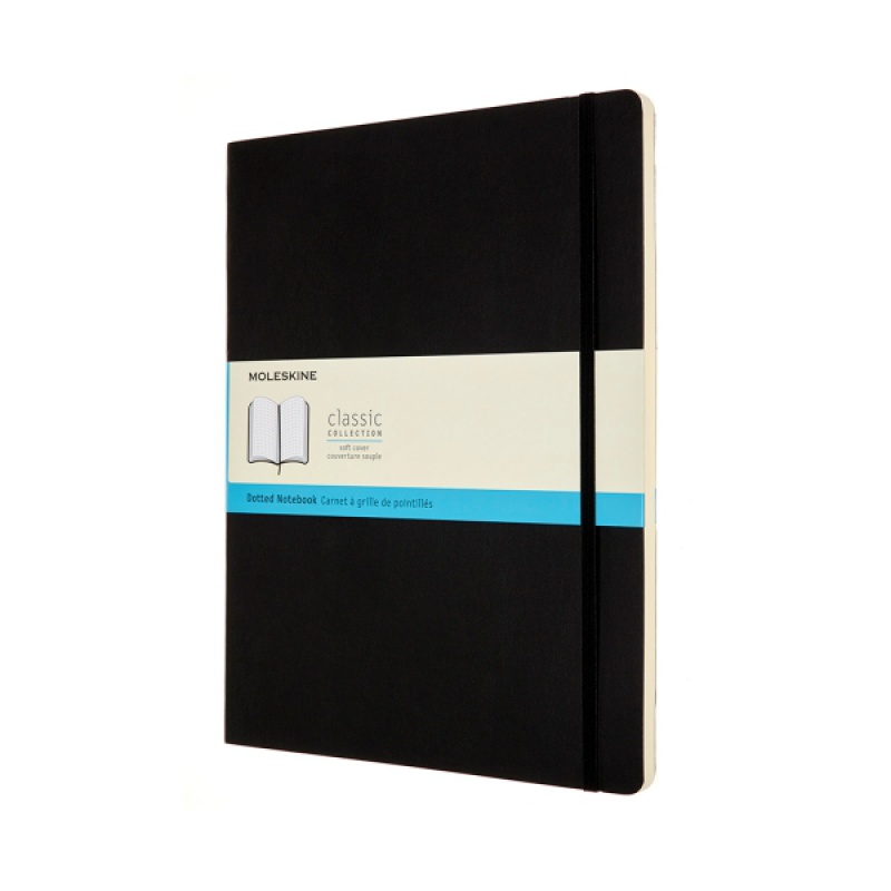 Notes MOLESKINE Classic XXL (21,6x27,9 cm) w kropki, miękka oprawa, 192 strony, czarny - zdjęcie (11