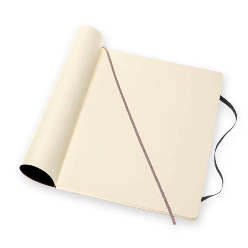 Notes MOLESKINE Classic XXL (21,6x27,9 cm) w kropki, miękka oprawa, 192 strony, czarny - zdjęcie (4