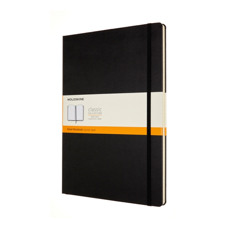 Notes MOLESKINE Classic A4 (21x29,7 cm) w linie, twarda oprawa, 192 strony, czarny - zdjęcie (11