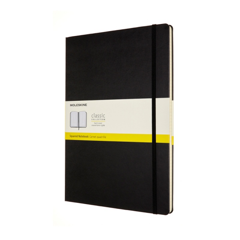 Notes MOLESKINE Classic A4 (21x29,7 cm) w kratkę, twarda oprawa, 192 strony, czarny - zdjęcie (6