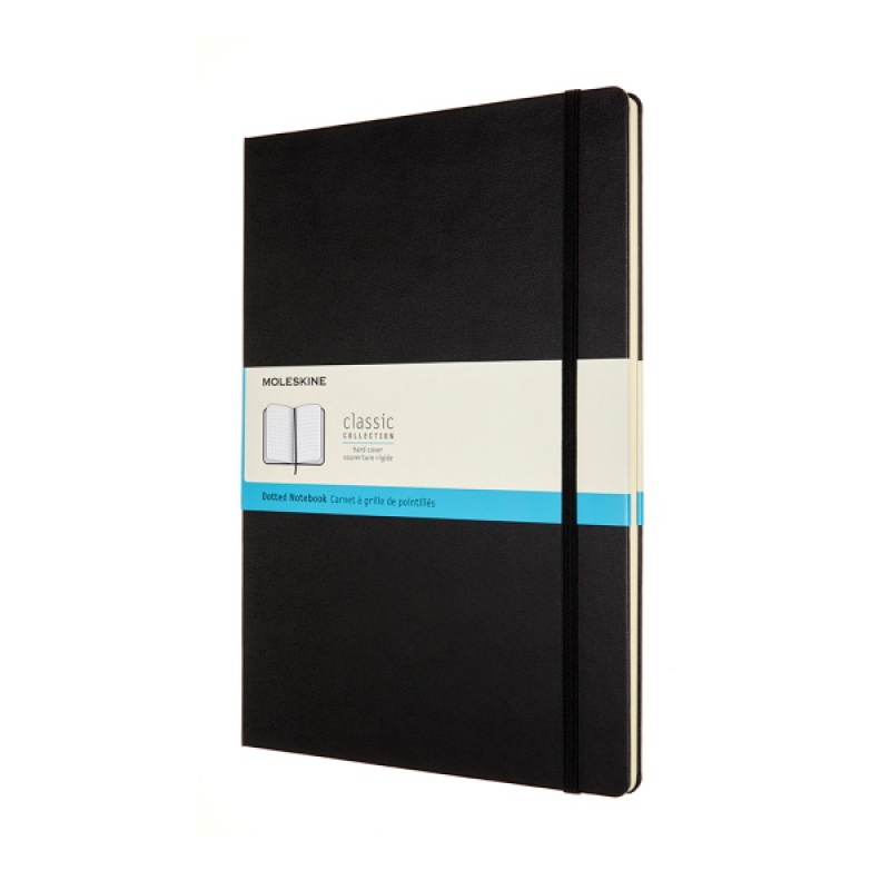 Notes MOLESKINE Classic A4 (21x29,7 cm) w kropki, twarda oprawa, 192 strony, czarny - zdjęcie (11