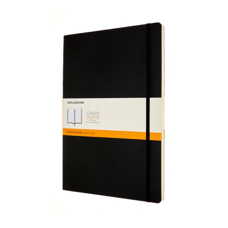 Notes MOLESKINE Classic A4 (21x29,7 cm) w linie, miękka oprawa, 192 strony, czarny - zdjęcie (11
