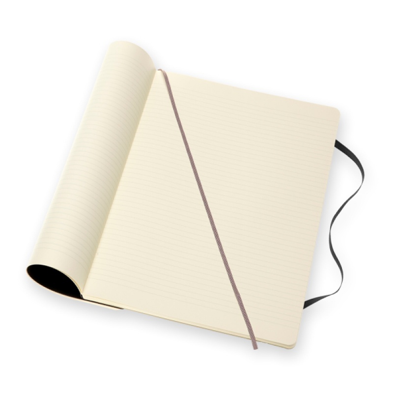 Notes MOLESKINE Classic A4 (21x29,7 cm) w linie, miękka oprawa, 192 strony, czarny - zdjęcie (4