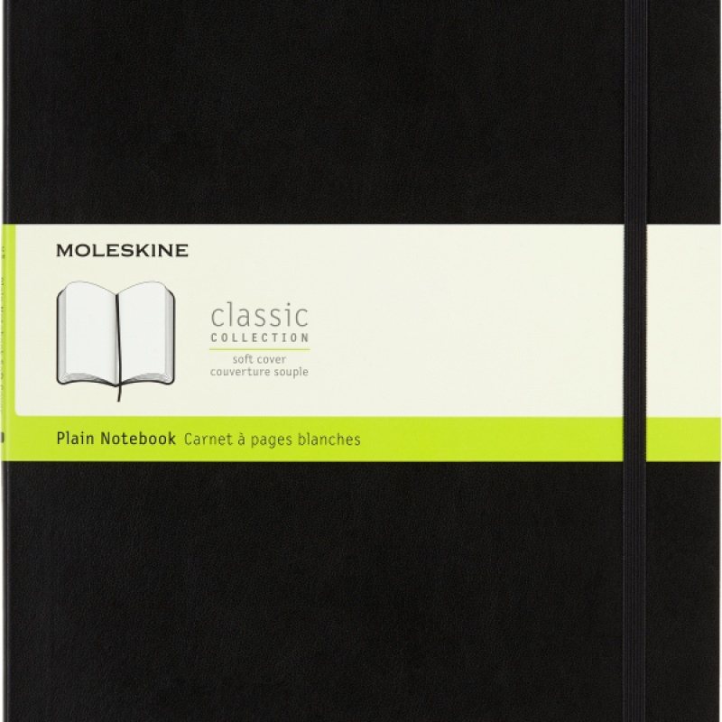 Notes MOLESKINE Classic A4 (21x29,7 cm) gładki, miękka oprawa, 192 strony, czarny