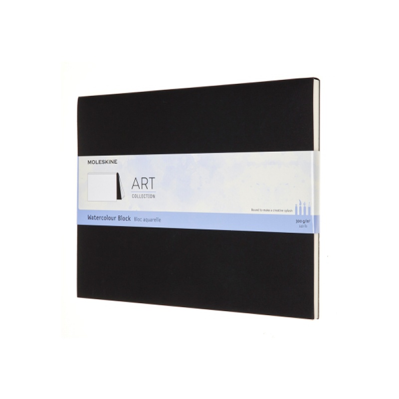 Blok MOLESKINE Watercolour XL (19x25 cm), 20 stron, czarny - zdjęcie (4