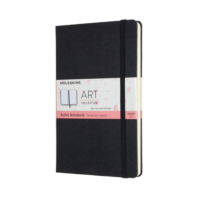 Notes MOLESKINE L (13x21cm) Art Bullet w kropki, twarda oprawa, 160 stron, czarny - zdjęcie (8