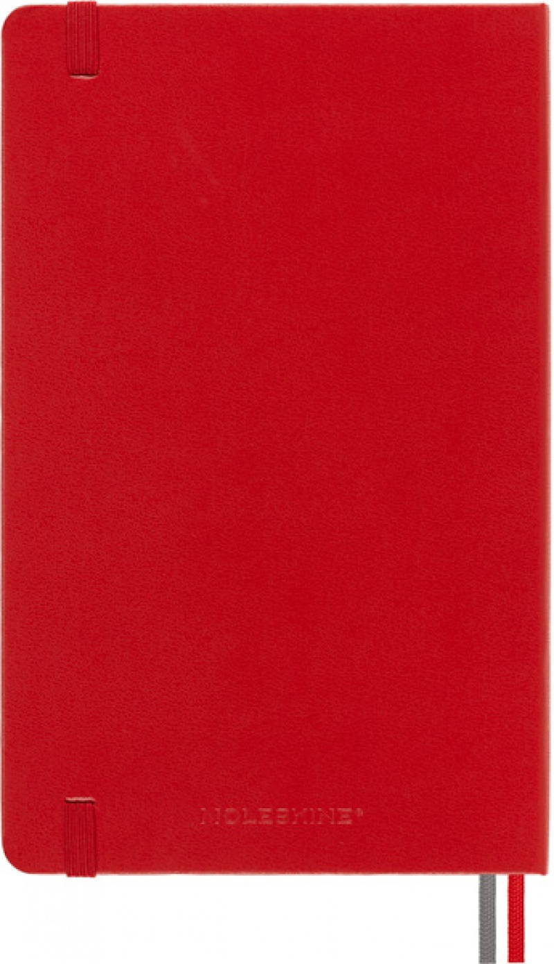 Notes MOLESKINE Classic L (13x21 cm) gładki, twarda oprawa, scarlet red, 400 stron, czerwony - zdjęcie (4