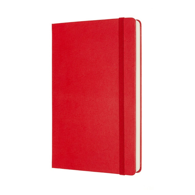 Notes MOLESKINE Classic L (13x21 cm) gładki, twarda oprawa, scarlet red, 400 stron, czerwony - zdjęcie (9