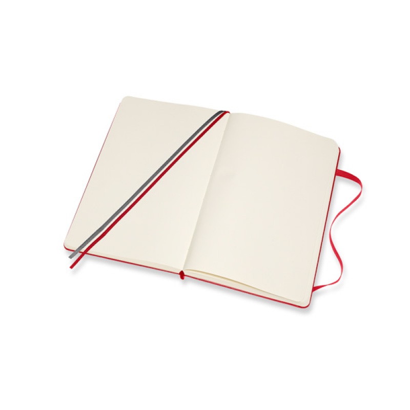 Notes MOLESKINE Classic L (13x21 cm) gładki, twarda oprawa, scarlet red, 400 stron, czerwony - zdjęcie (5
