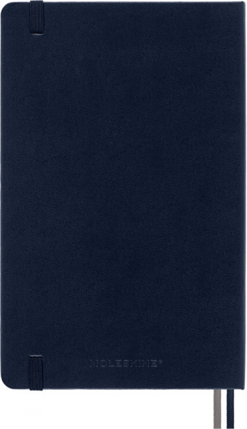 Notes MOLESKINE Classic L (13x21 cm) w linie, twarda oprawa, sapphire blue, 400 stron, niebieski - zdjęcie (4