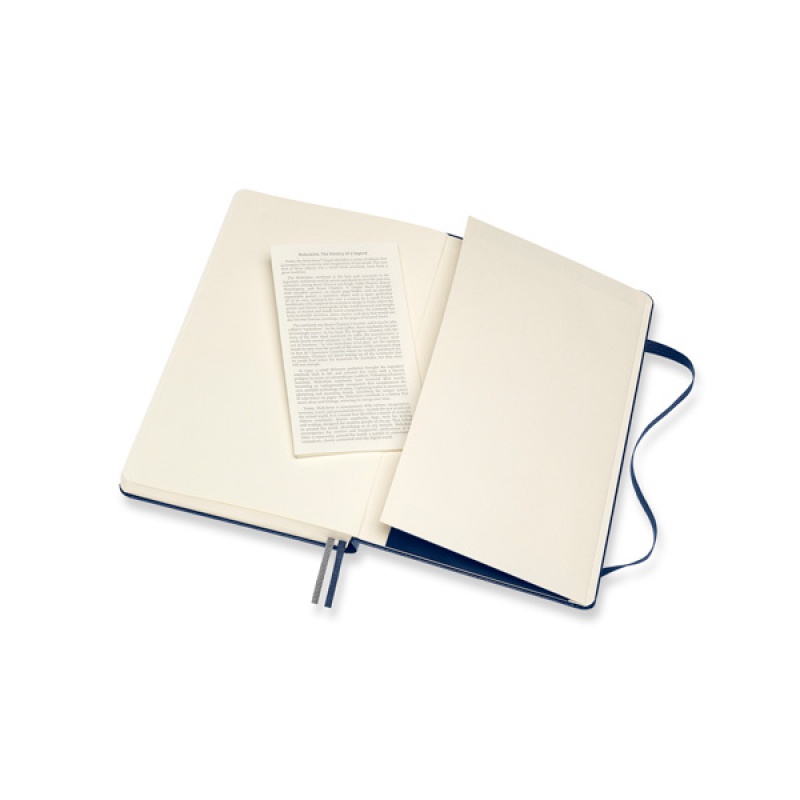 Notes MOLESKINE Classic L (13x21 cm) w linie, twarda oprawa, sapphire blue, 400 stron, niebieski - zdjęcie (3