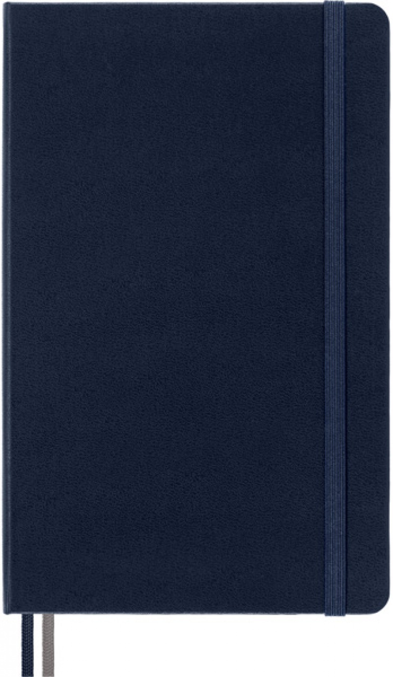 Notes MOLESKINE Classic L (13x21 cm) w linie, twarda oprawa, sapphire blue, 400 stron, niebieski - zdjęcie (12