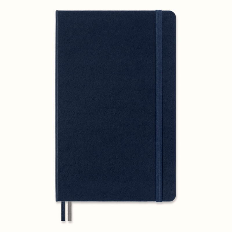 Notes MOLESKINE Classic L (13x21 cm) w linie, twarda oprawa, sapphire blue, 400 stron, niebieski - zdjęcie (11