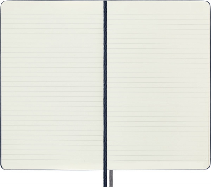Notes MOLESKINE Classic L (13x21 cm) w linie, twarda oprawa, sapphire blue, 400 stron, niebieski - zdjęcie (8