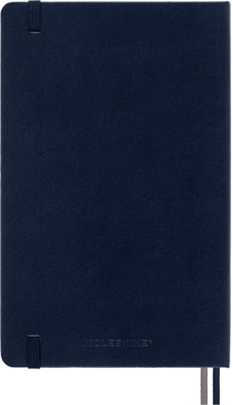 Notes MOLESKINE Classic L (13x21 cm) gładki, twarda oprawa, sapphire blue, 400 stron, niebieski - zdjęcie (4