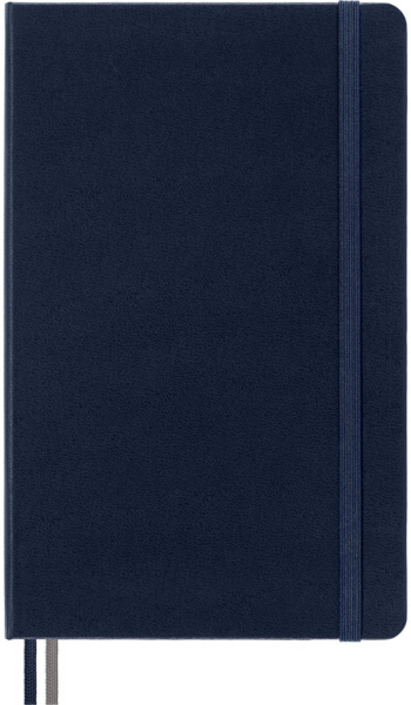 Notes MOLESKINE Classic L (13x21 cm) gładki, twarda oprawa, sapphire blue, 400 stron, niebieski - zdjęcie (12