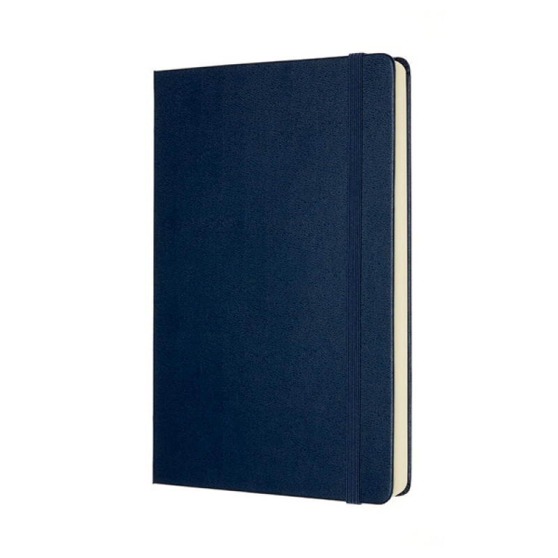 Notes MOLESKINE Classic L (13x21 cm) gładki, twarda oprawa, sapphire blue, 400 stron, niebieski - zdjęcie (9