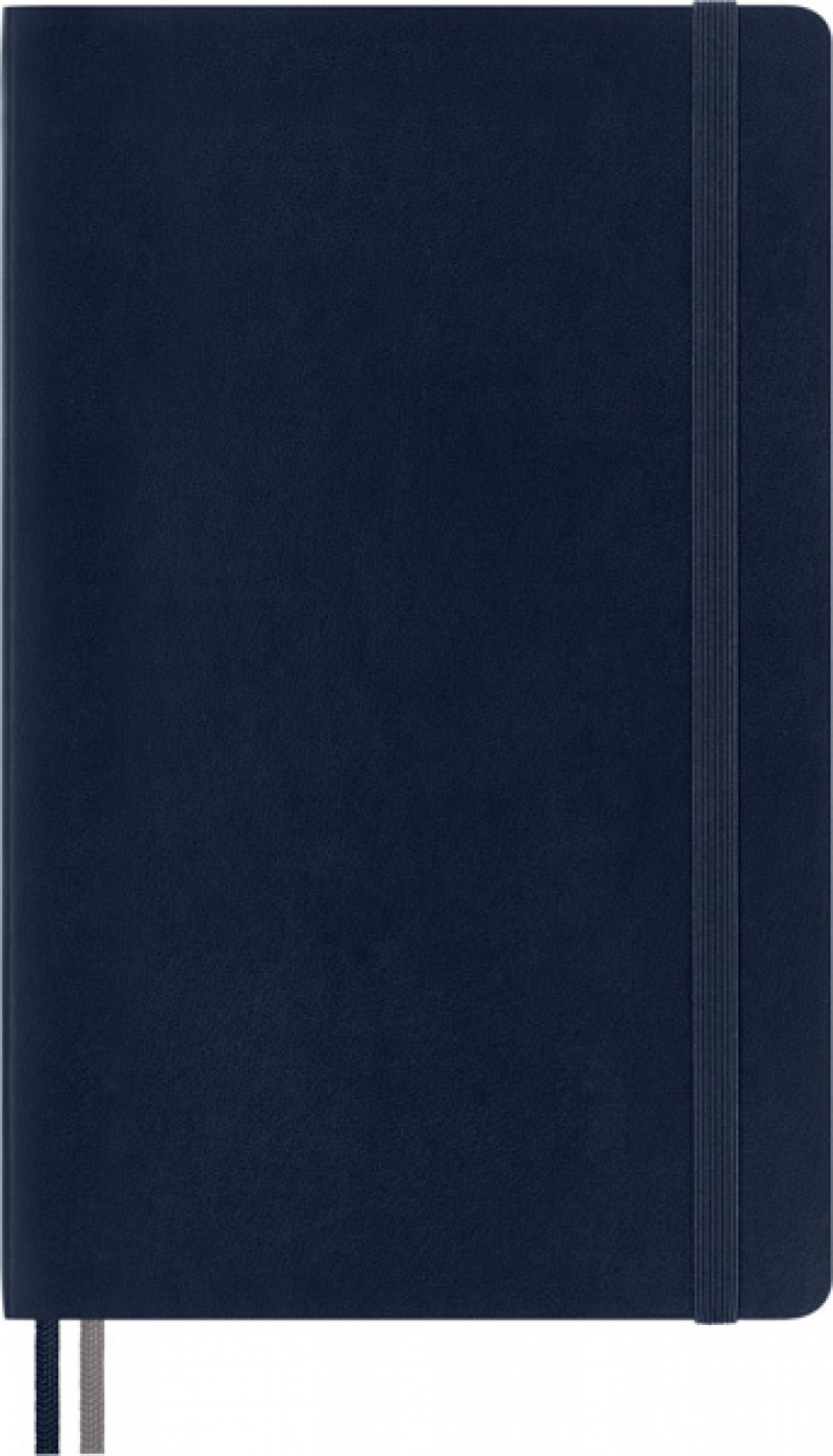 Notes MOLESKINE Classic L (13x21 cm) w linie, miękka oprawa, sapphire blue, 400 stron, niebieski - zdjęcie (12