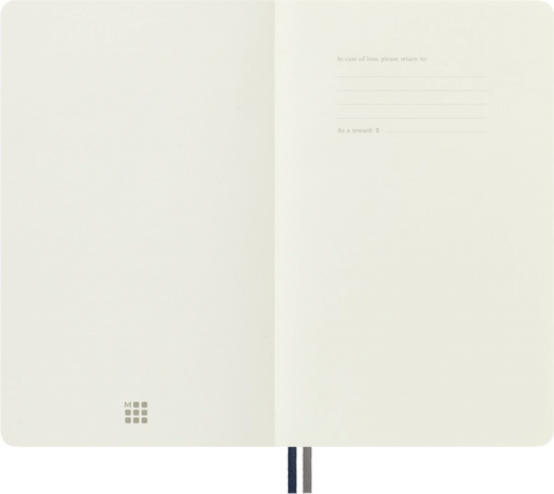 Notes MOLESKINE Classic L (13x21 cm) gładki, miękka oprawa, sapphire blue, 400 stron, niebieski - zdjęcie (10