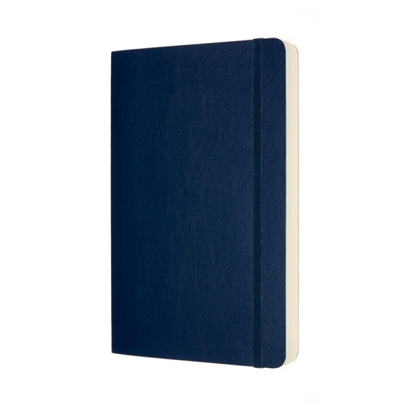 Notes MOLESKINE Classic L (13x21 cm) gładki, miękka oprawa, sapphire blue, 400 stron, niebieski - zdjęcie (9