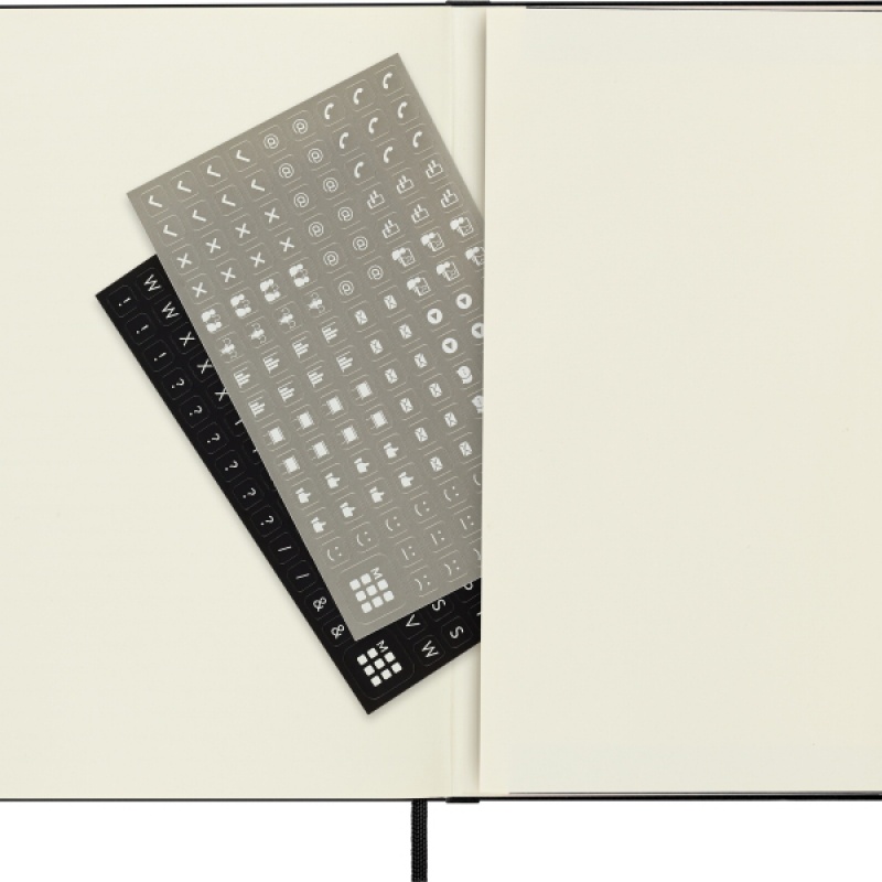 Notes MOLESKINE PROFESSIONAL L (13x21 cm), twarda oprawa, 240 stron, czarny - zdjęcie (2