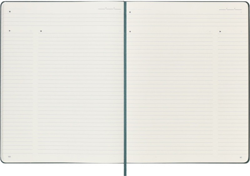 Notes MOLESKINE PROFESSIONAL XL (19x25 cm), forest green, twarda oprawa, 192 strony, zielony - zdjęcie (4