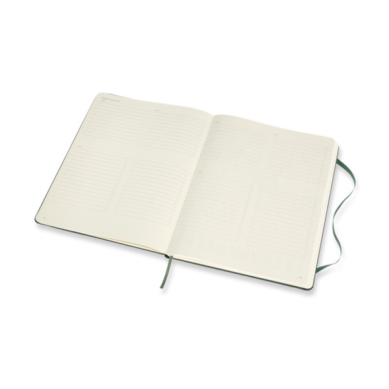 Notes MOLESKINE PROFESSIONAL XL (19x25 cm), forest green, twarda oprawa, 192 strony, zielony - zdjęcie (3