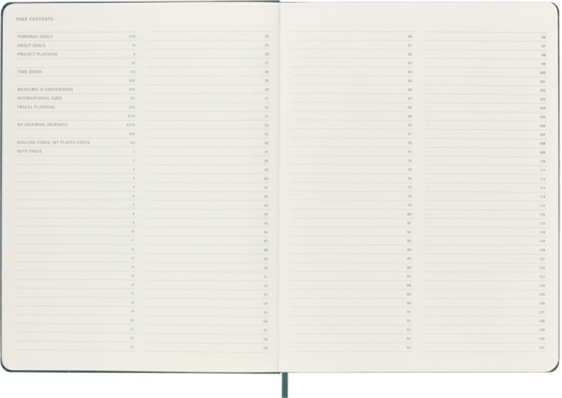 Notes MOLESKINE PROFESSIONAL XL (19x25 cm), forest green, twarda oprawa, 192 strony, zielony - zdjęcie (8