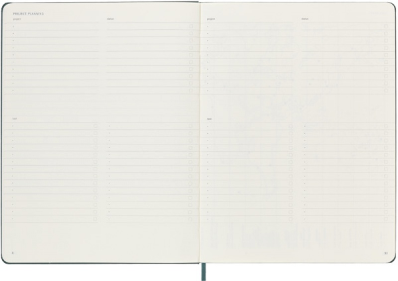Notes MOLESKINE PROFESSIONAL XL (19x25 cm), forest green, twarda oprawa, 192 strony, zielony - zdjęcie (6