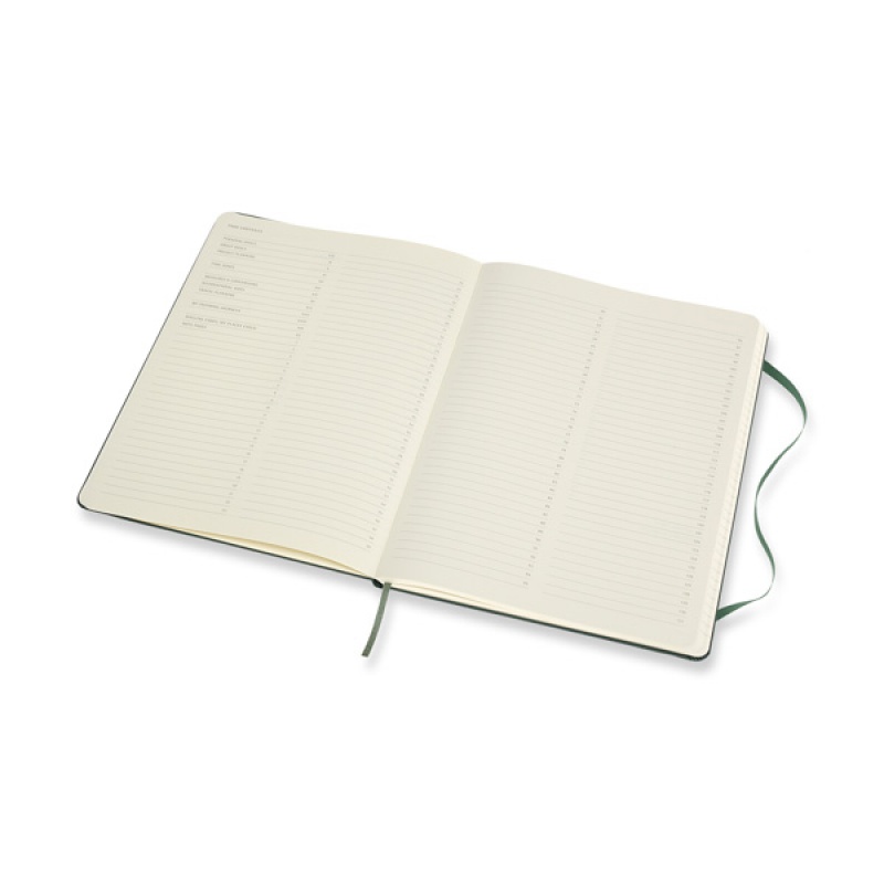 Notes MOLESKINE PROFESSIONAL XL (19x25 cm), forest green, twarda oprawa, 192 strony, zielony - zdjęcie (5