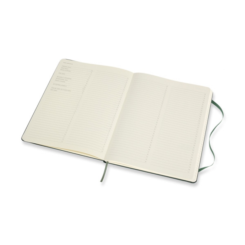 Notes MOLESKINE PROFESSIONAL XL (19x25 cm), forest green, twarda oprawa, 192 strony, zielony - zdjęcie (5