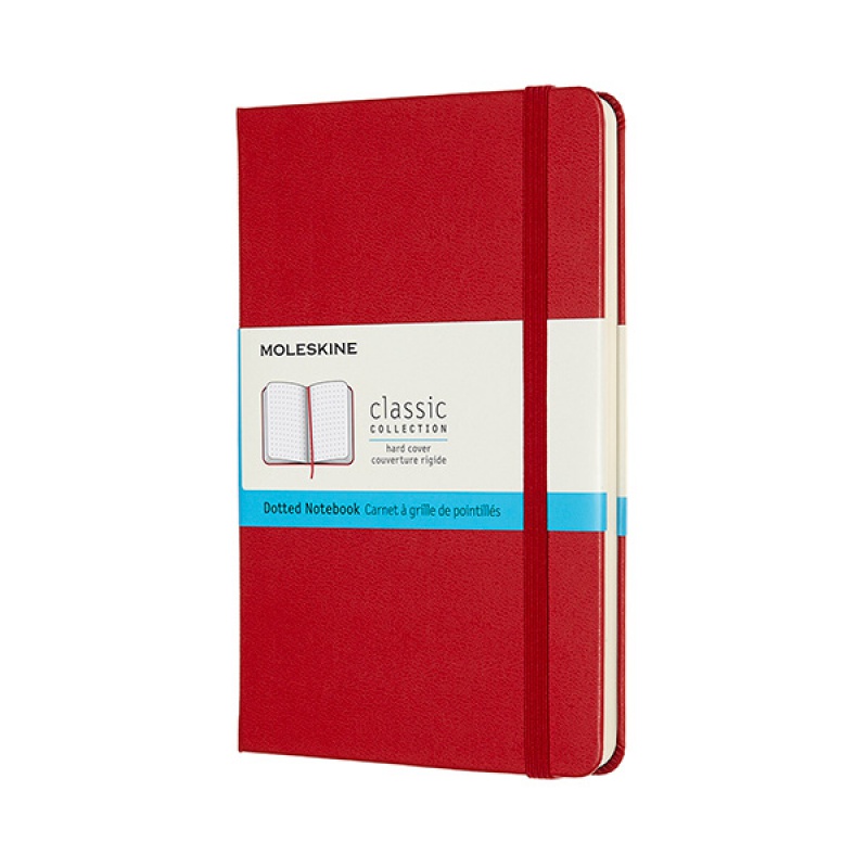 Notes MOLESKINE Classic M, 11,5x18 cm, w kropki, twarda oprawa, scarlet red, 208 stron, czerwony - zdjęcie (11
