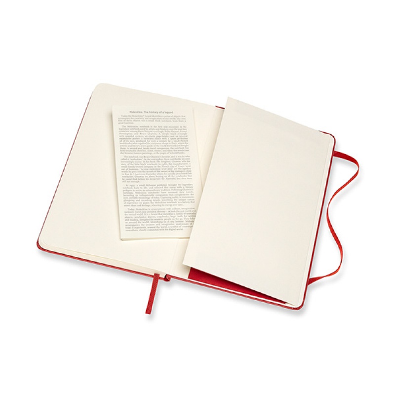 Notes MOLESKINE Classic M, 11,5x18 cm, w kropki, twarda oprawa, scarlet red, 208 stron, czerwony - zdjęcie (2