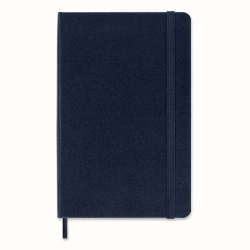 Notes MOLESKINE Classic M (11,5x18 cm) w kratkę, twarda oprawa, sapphire blue, 208 stron, niebieski - zdjęcie (10