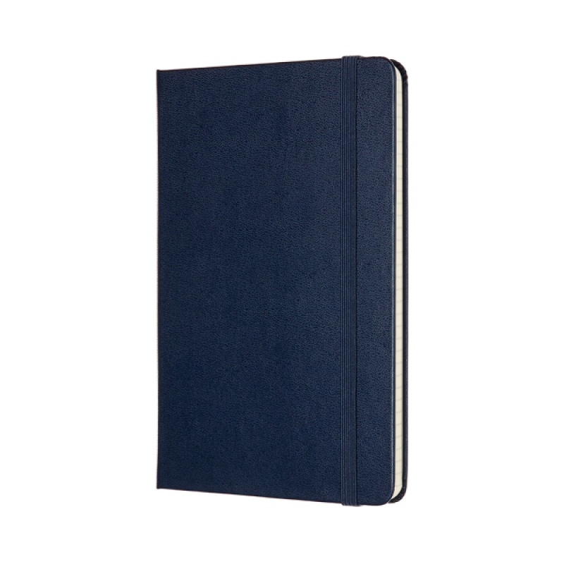 Notes MOLESKINE Classic M (11,5x18 cm) w kratkę, twarda oprawa, sapphire blue, 208 stron, niebieski - zdjęcie (8