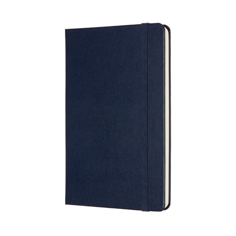 Notes MOLESKINE Classic M (11,5x18 cm) w kropki, twarda oprawa, sapphire blue, 208 stron, niebieski - zdjęcie (8