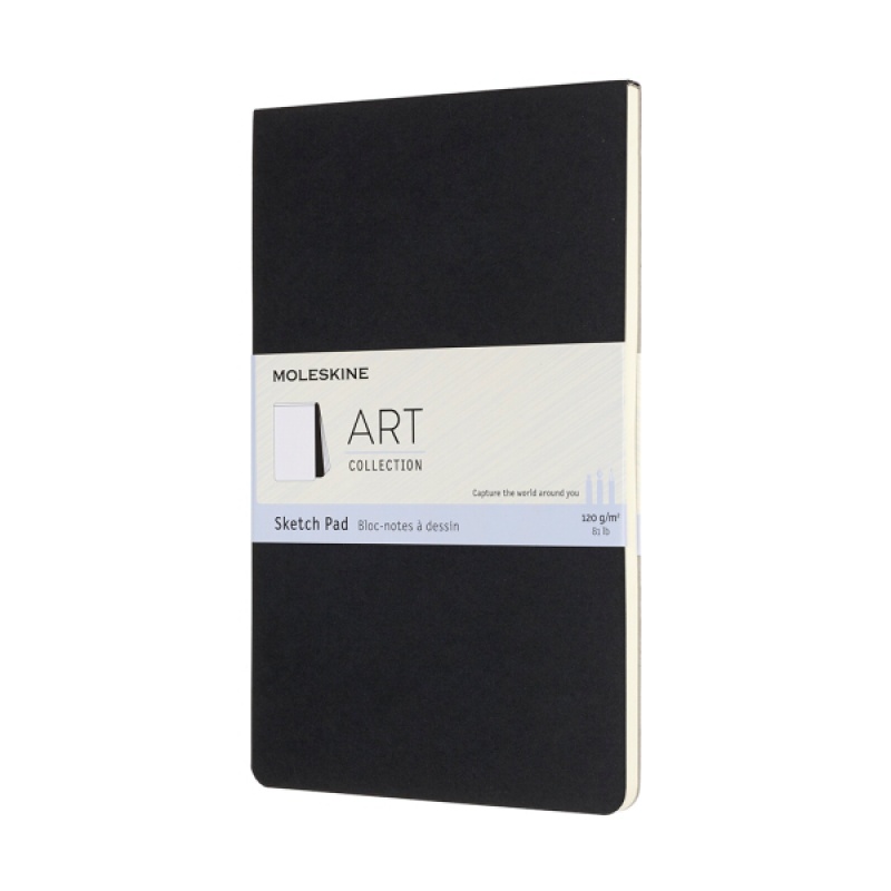 Art Sketch Pad Album MOLESKINE L (13x21 cm), 48 stron, czarny - zdjęcie (4