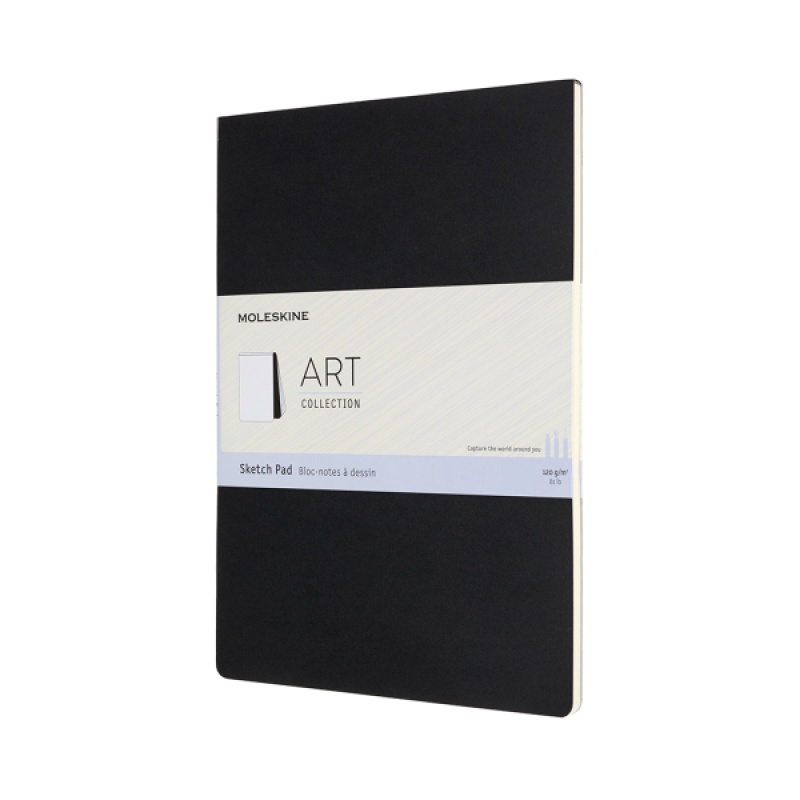 Art Sketch Pad Album MOLESKINE A4 (21x29,7 cm), 48 stron, czarny - zdjęcie (4