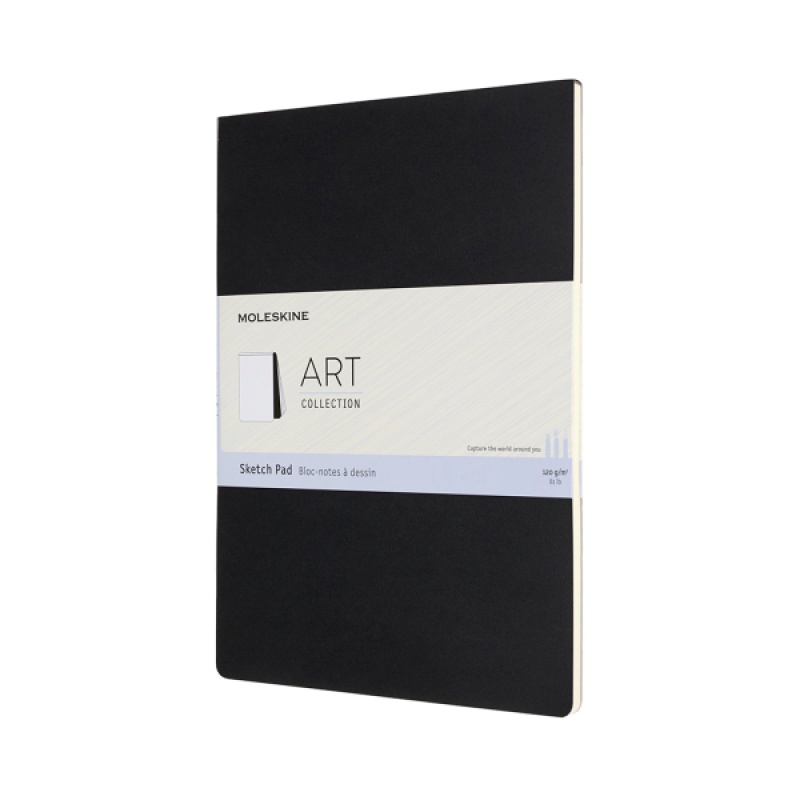 Art Sketch Pad Album MOLESKINE A4 (21x29,7 cm), 48 stron, czarny - zdjęcie (4