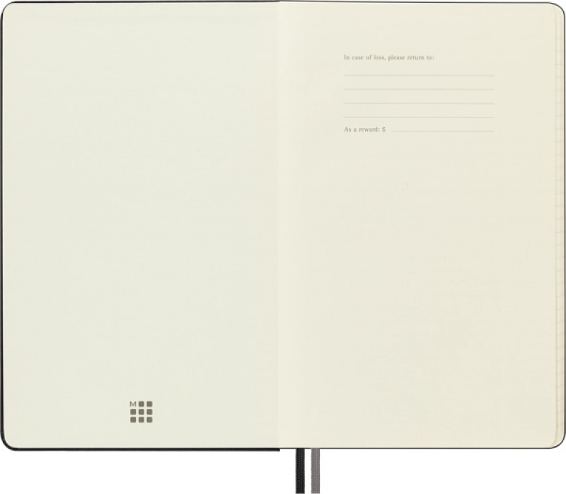 Notes MOLESKINE Classic L (13x21cm) w linie, twarda oprawa, 400 stron, czarny - zdjęcie (10