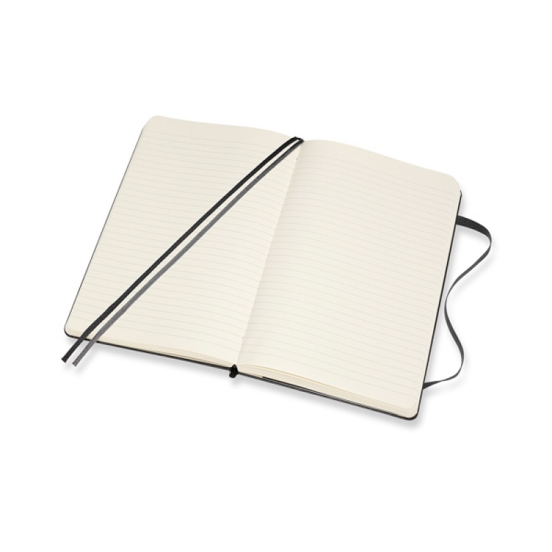 Notes MOLESKINE Classic L (13x21cm) w linie, twarda oprawa, 400 stron, czarny - zdjęcie (5